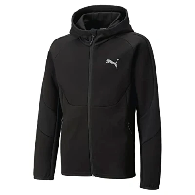 Image de Puma Garçon Evostripe B Sweat À Capuche Zippé Sudation, Noir, 176 EU