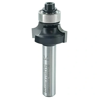 Image de ENT 14284 Fraise à arrondir Carbure, Queue (S) 8 mm, Diamètre (D) 20,7 NL 9,5 R 4 SL 32 avec roulement