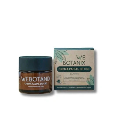 Image de WeBotanix Crème CBD BIO 50 ml Chanvre Creme Acide Hyaluronique Hydratant et Régénérant Soulagement des Démangeaisons Irritations Végétalien