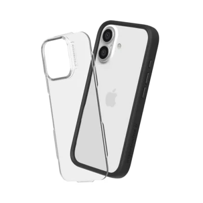 Image de RhinoShield Coque Compatible avec [iPhone 16] Mod NX Protection Fine Personnalisable Technologie d&#039;absorption des Chocs [sans BPA] Noir