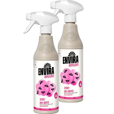 Image de Envira Spray anti mites à Action Longue Durée alimentaires sans Odeur &amp; A Base d&#039;eau 2 x 500 ML