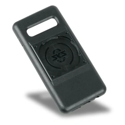 Image de SKS GERMANY COMPIT Cover pour Samsung S10 Étui téléphone Portable avec Dispositif de Fixation (Compatible Le système COMPIT, en Plastique bi composant résistant, Toucher agréable), Noir