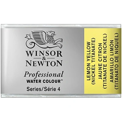 Image de Winsor &amp; Newton Aquarelle Professionnel Peinture Aquarelle, Haute Luminosité, Résistante à la Lumière, Qualité Archive, Godet, Couleur Jaune Citron (Nickel Titanate)