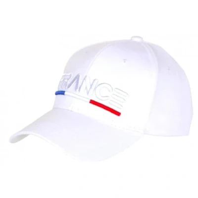 Image de PAYS Casquette France Blanche Drapeau Tricolore Bleu Blanc Rouge Classe Taille: Taille Unique Couleur: Mixte