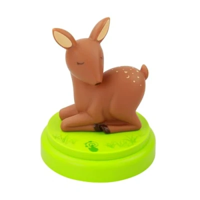 Image de ANSMANN Veilleuse LED &quot;Biche&quot; bébé à la lumière douce avec capteur tactile et minuterie Mini lampe de chevet pour aider les petits bouts choux s&#039;endormir