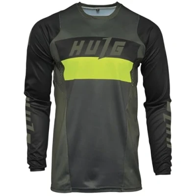 Image de Maillot De Cyclisme Manches Longues pour Homme Respirant Confortable Doux Et Evacuant Transpiration,Maillot Motocross MX VTT DeCyclisme (Style 08,5XL)