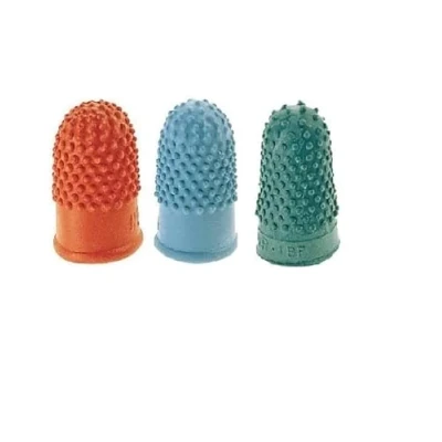 Image de JPC/WONDAY Lot de 3 Sachets 12 Doigtiers Hérissons en Caoutchouc, Diamètre : Rouge 15 mm, Vert 17 et Bleu 19 mm 36 au Total