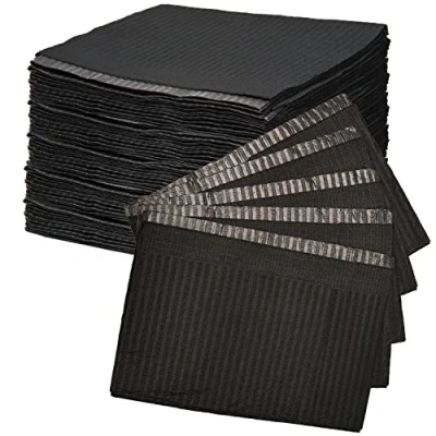 Image de MFUOE Lot de 125 sets table jetables noirs pour tatouage Noir