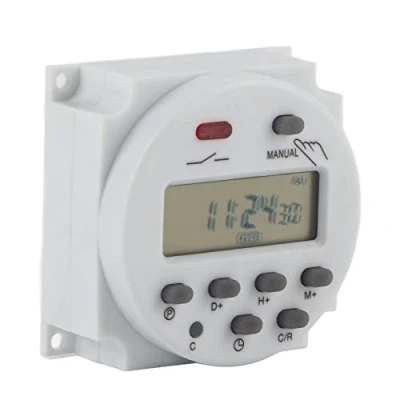 Image de Akozon Minuteur Électronique,Programmable Hebdomadaire Mini Prise Programmable Digitale Électrique 17 on/Off Programmes et Compte à Rebour la Seconde(220V)