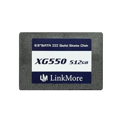 Image de LinkMore XG550 512 Go 2,5&#039;&#039; SATA III (6 GB/s) SSD Interne, Disque SSD, Vitesse de Lecture jusqu&#039;à 500 Mo/s, 2,5 Pouces pour Ordinateur Portable et PC Bureau