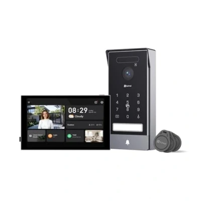 Image de EZVIZ 4K Visiophone Connecté Interphone Vidéo, 8 Pouces Moniteur Tactile, Reconnaissance Paume/Visage, Unlock à Distance, 2 Fils, Détection Humaine, Option RFID, Étanche, WiFi bi Bande, HP7 Pro