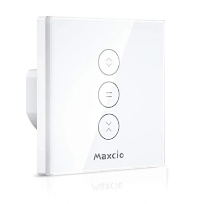 Image de Maxcio Interrupteur Volet Roulant WiFi, Stores Commutateur WiFi Compatible avec Alexa et Google Home, Tactile, Timer Partager【Besoin d&#039;une Ligne Neutre】