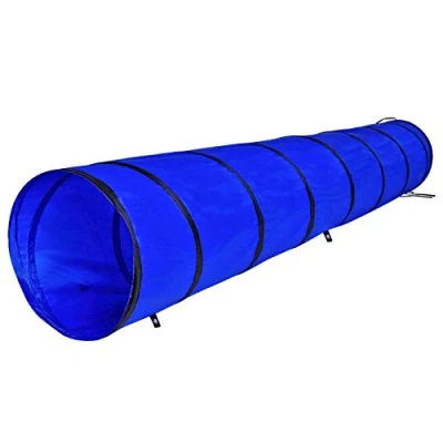 Image de lionto Tunnel pour Chien de Jeu caverne d’Agility dans différentes Tailles, (M) 300x50 cm Bleu