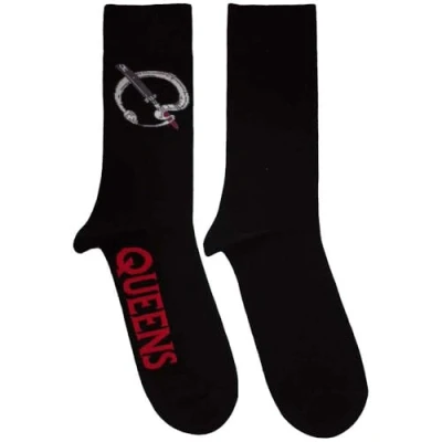 Image de Rock Off officially licensed products Queens Of The Stone Age Q Emblem Ankle Chaussettes Size One