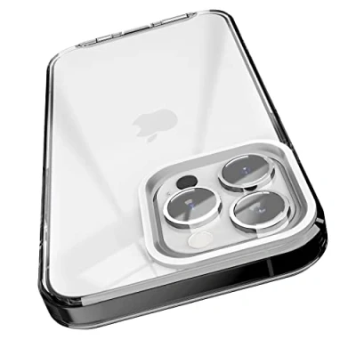 Image de elago Coque Hybride Transparente Compatible avec iPhone 13 Pro (6.1&quot;), Technologie PC + TPU, Étui Anti Jaunissant, Protection Complète du Corps Pare Chocs Antichoc (Noir)