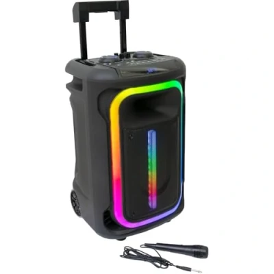 Image de Ibiza MOBILE800 Système audio de fête alimenté par batterie 800 W, TWS, microphone, chariot
