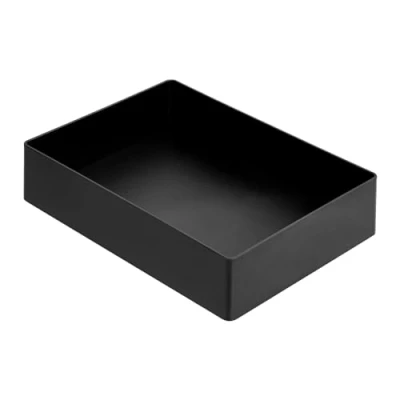 Image de Amazon Basics Organiseur en plastique à accessoires Grand format, Rectangulaire, Noir