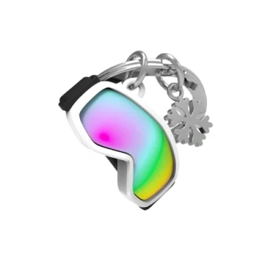 Image de METALMORPHOSE Porte clés Masque de ski &amp; son flocon MTM147 01 Multicolore