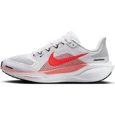 Image de Nike Performance AIR ZOOM Pegasus 41 Chaussures de running sur route, Femme, Taille: 36, White, light red Tissu / matière synthétique