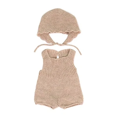 Image de Ensemble Tricot Grenouillère et Bonnet 38 cm