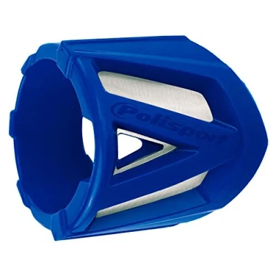 Image de POLISPORT 8484000004 Protecteur de silencieux résistant grande version 34 40cm UNIVERSEL en acier inoxydable léger et silicone couleur Bleu