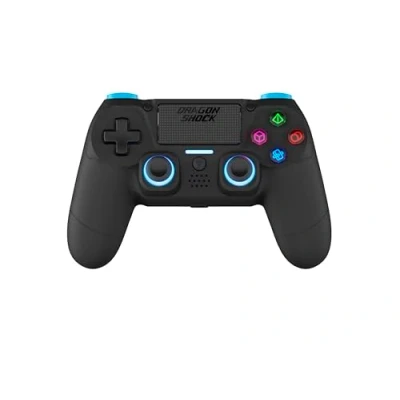 Image de DragonShock Manette sans fil Bluetooth MIZAR Noire pour PS4, PC et Mobile