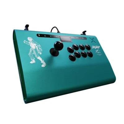 Image de PDP Victrix Pro FS Playstation Fight Stick for PS4, PS5, PC, Durable Aluminum, Sanwa Denshi Buttons, Ergonomic Wrist Slope, Detachable Joystick, Tournament Grade Fighting Games KOF Shun&#039;ei