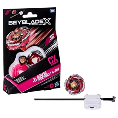 Image de Beyblade X, Starter Pack Reaper Incendio T 4 70K CX avec toupie et Lanceur