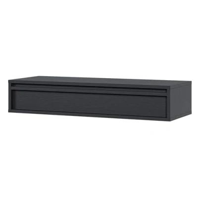 Image de Selsey Evo Table Console, Engineered Wood, Noir, 90 cm Largeur