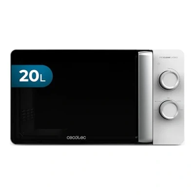 Image de Cecotec Micro ondes Proclean 3010 Flatbed. Capacité 20L, 700W, 6 niveaux, cavité plate pour grands plats, design compact et moderne, avec technologie 3DWave une cuisson parfaite