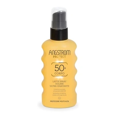 Image de Angstrom Protect Latte Solare SPF 50+ Protection Corps avec filtres solaires appareil photo UVA/UVB 175 ml