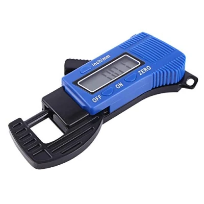 Image de Oumefar 0 12mm 0.01mm 0.0005 pouces Micromètre Électronique Précis Cadran Numérique Jauge D&#039;épaisseur Étrier Mètre Largeur Mesurer Outils avec Écran LCD(Batterie non incluse)