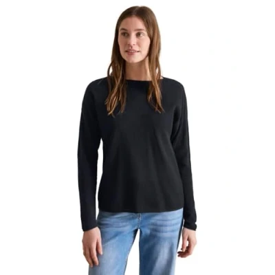 Image de Cecil MIT MESH Pullover, Femme, Taille: Medium, Blau