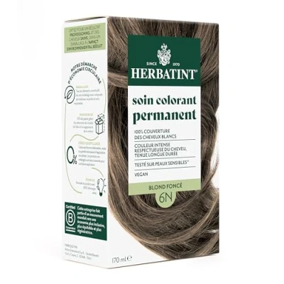 Image de Herbatint Soin Colorant Permanent 6N Blond Fonce 170ml