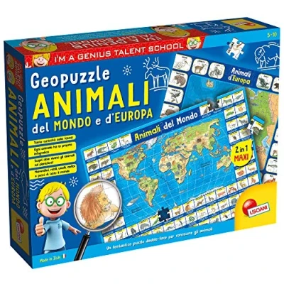 Image de Liscianigiochi I&#039;m a Genius: Animali Geopuzzle, 80748, Multicolore