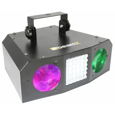 Image de BeamZ URANUS LED Double Moonflower avec Stroboscope, DJ Light Effect, Jeu de Lumières, Contrôle Musical, Multicolor, Plafond/Mur, Rotation Automatique/Rythmé