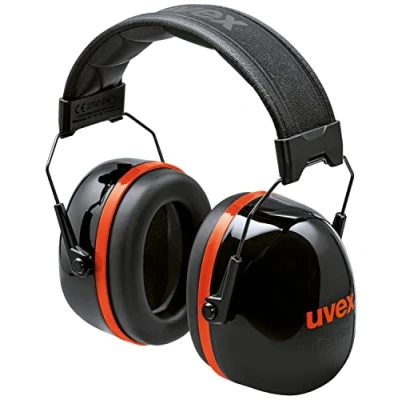 Image de Uvex K30 Capsule de protection auditive pliable à haute isolation 36 dB Noir/rouge, Noir, taille unique