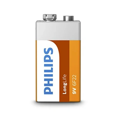 Image de PHILIPS 6F22L1B/10 Piles Longue Durée 1 pièce 6F22 9V