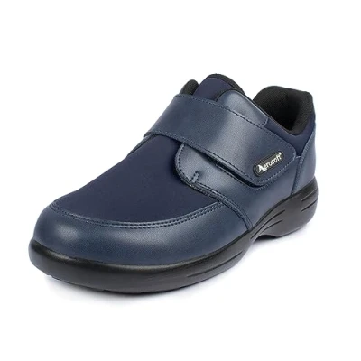 Image de Aerosoft Chaussures basses à scratch Stretch 16 Hommes Femmes Antidérapant (bleu, 37 EU)