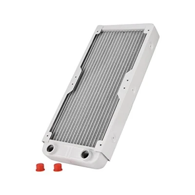Image de radiateur en aluminium d&#039;ordinateur 240MM / 360MM d&#039;échangeur de chaleur G1 4 filetage 18 tubes refroidissement liquide par eau(240 MM)