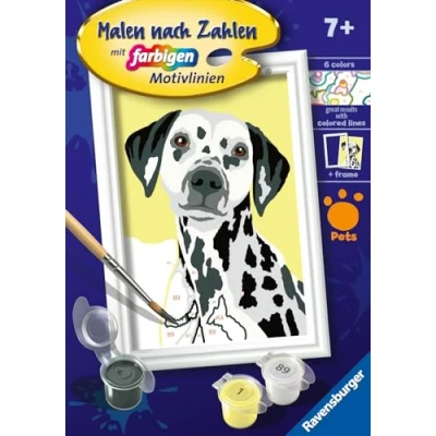 Image de Ravensburger Peinture par numéros 23755 Chien Mignon Enfants à partir de 7 Ans, 23755, Jaune
