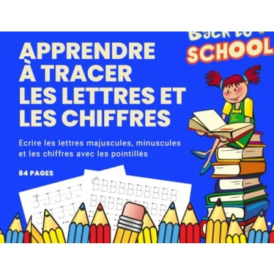 Image de Apprendre à tracer les lettres et chiffres: Ecrire chiffres avec pointillés