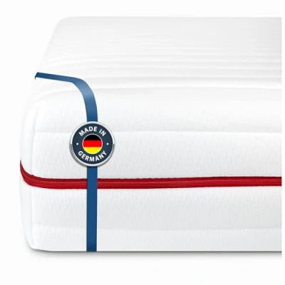 Image de BMM Matelas 90x210 cm Classique 19 Niveau de Fermeté H4 très Ferme/Matelas en Mousse Froide certifié Öko Tex/Matelas Ergonomique à 7 Zones Hauteur cm/Matelas fabriqués Allemagne.
