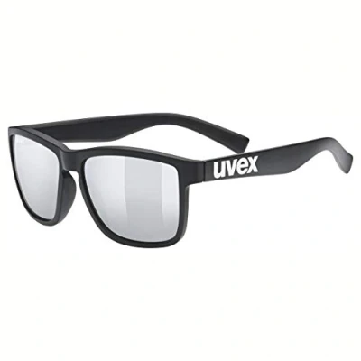 Image de uvex Lgl 39 Lunettes de Soleil pour Hommes et Femmes Effet Miroir Catégorie Filtre 3 Black Matt/Silver One Size