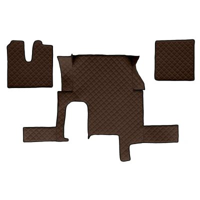 Image de F CORE Eco Leather Q FL29 BROWN Ensemble de tapis sol Similicuir 3 marron