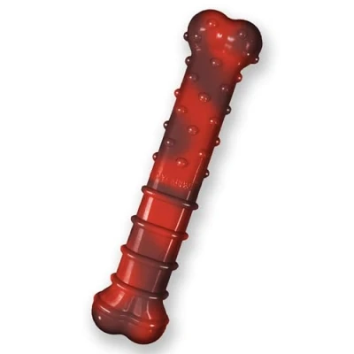 Image de Nylabone Jouet À Mcher Résistant Texturisé Dura, Arôme Charqui De Bœuf Pour Chiens Mchouillage Extrême Grand Les Pesant Jusqu&#039;à 23kg Chien Taille L