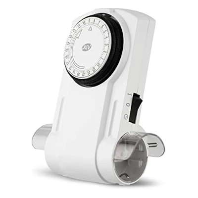 Image de REV Prise programmable numér. blanc 2x