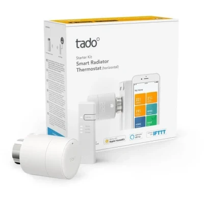 Image de tado Tête Thermostatique Connectée et Intelligente Kit de Démarrage V3+ Contrôle intelligent du chauffage, Installez par vous même, Fonctionne avec Alexa, Siri &amp; Assistant Google