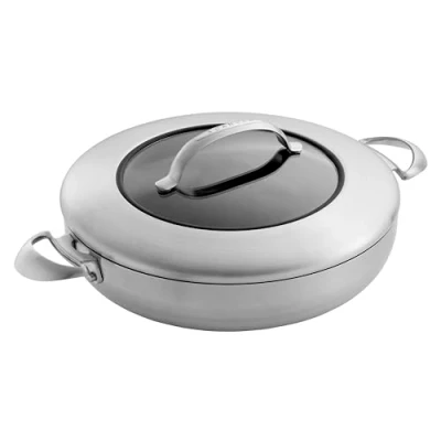 Image de Scanpan SC65113200 CTX Sauteuse chef antiadhésive avec Couvercle Aluminium/Acier Inoxydable Inox 32 cm
