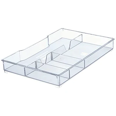 Image de Leitz Organiseur pour Blocs de Classement Plus et WOW, 4 Compartiments, Transparent, 52150002 245 x 33 165 mm